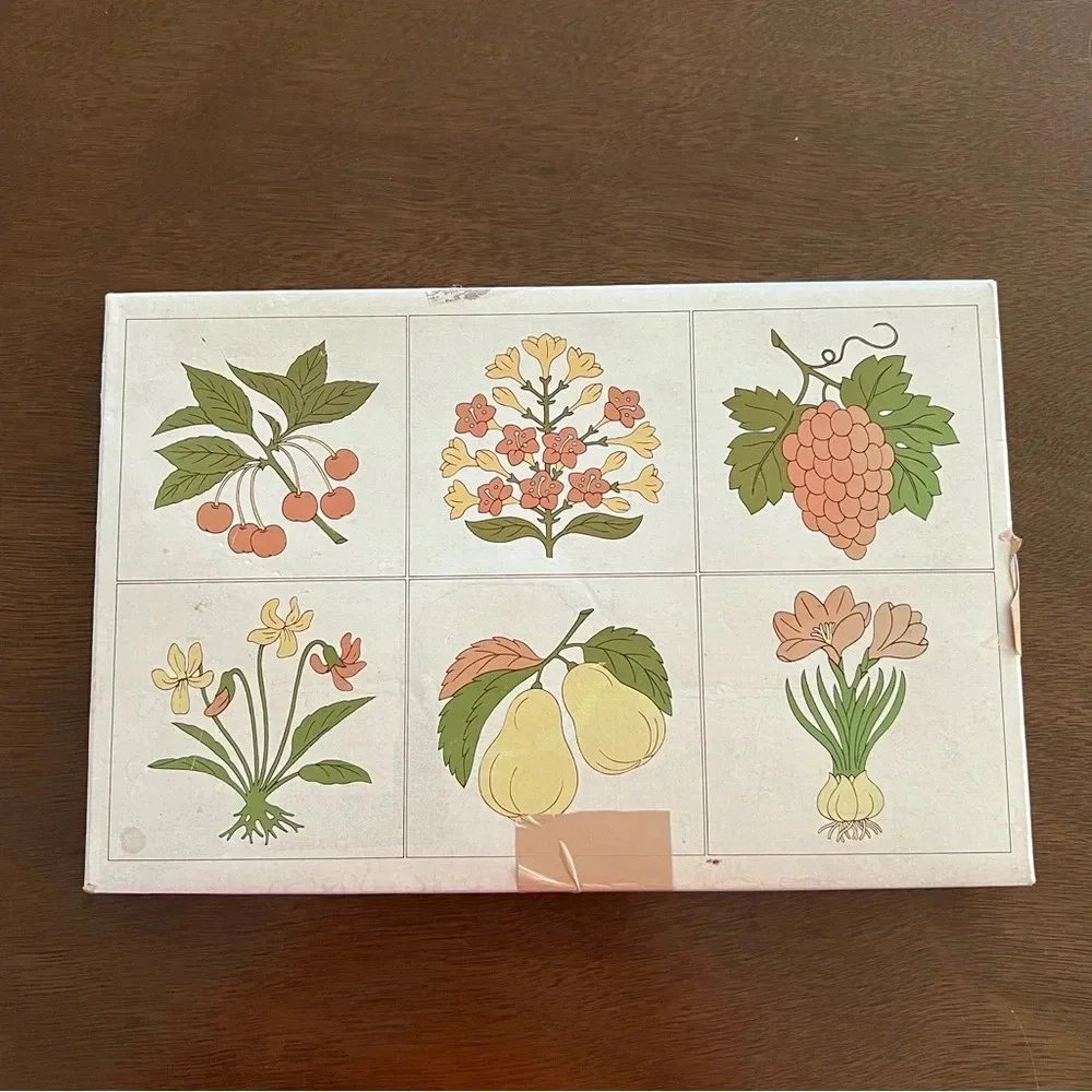 Byron Hirota Glass Co Japan Set of 6 Vintage Embossed Coasters 3.5